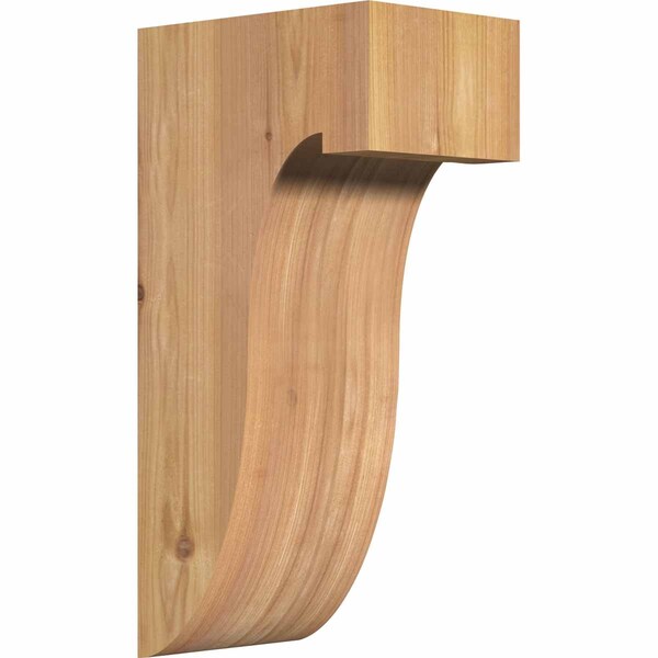 Ekena Millwork Del Monte Smooth Corbel, Western Red Cedar, 5 1/2"W x 8"D x 16"H COR06X08X16DEL00SWR - main